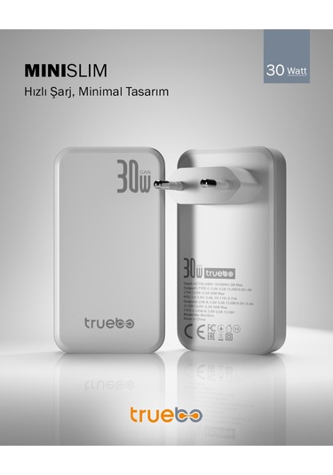 Truebo MaxSlim 65W GaN Şarj Aleti