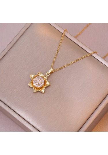 Bayan Kolye: Moda Estetiği Titanyum Çelik Kolye No.333 Çok REnkli