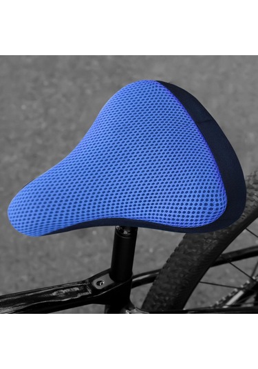 Suntek Bisiklet Selesi Kılıfı Yumuşak Koruyucu Kapak Mavi