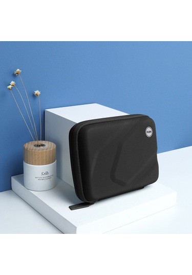 Bubm Buzlu Sert Disk Çantası Geniş Kapasiteli Kumaş Seçimi Su Geçirmez Kolay Taşınabilir Sert Kabuk Aşınmaya Dayanıklı Siyah Siyah