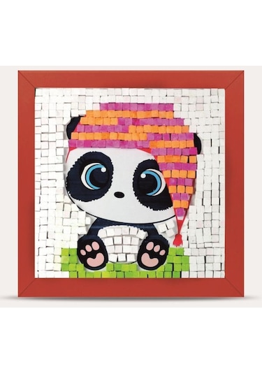 20 I Çocuk Ahşap Çerçeveli Seramik Mozaik Set 20x20 Cm