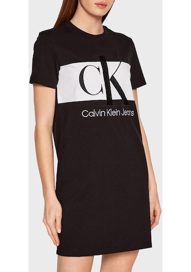 Calvin Klein Bayan Elbise J20j218862 Beh Siyah