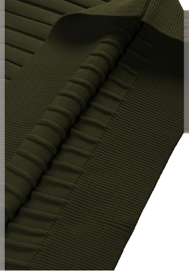 Deepsea Erkek Haki Slim Fit Polo Yaka Triko Kazak - Yumuşak Dokulu Esnek Ve Şık Görünüm 2605305 Haki