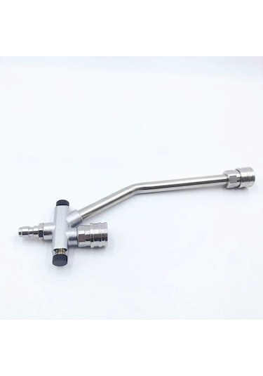 Geeksen Stainless Steel 1/4 Hızlı Bağlantı, İki Fonksiyonlu Köpük + Su Yıkama Torna Ucu, 7 Renk Seçenekli Pa Köpük Flaske Aksesuarı