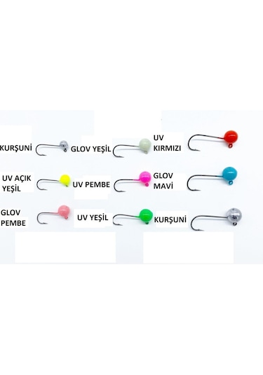 Safir Round Magic Uv Ve Glow Jig Head (Japon Fudo Iğne)