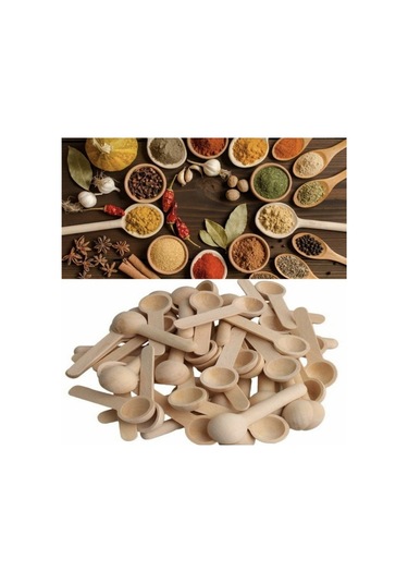 Bambu Baharat Ve Reçel Kaşığı 6 Adet Asorti