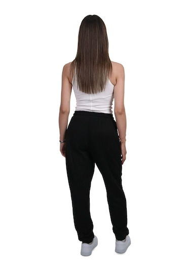 Kadın Modal Kumaş Cepli Siyah Jogger Pantolon Siyah