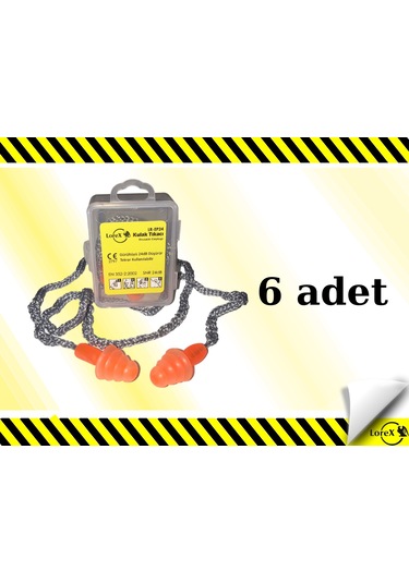Lorex Lr-ep24 Çam Tipi Kordonlu Kulak Tıkacı 6adet