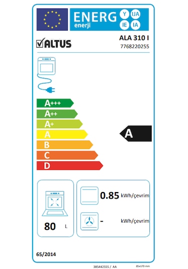 Altus Ala 310 I Ankastre Fırın Inox