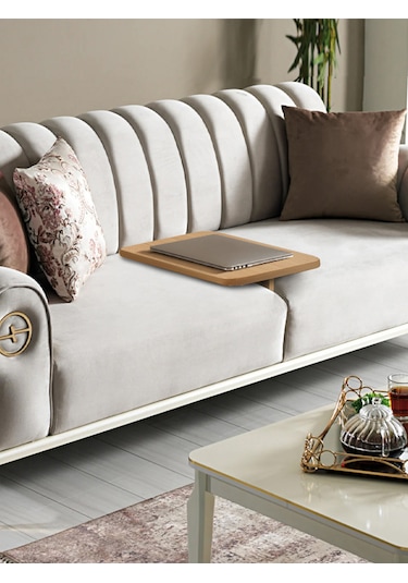 Lena Koltuk Sehpası - 40x30 - Atlantik Çam Atlantik Çam