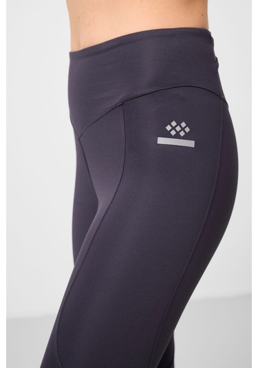 Antrasit Standart Fit Esnek Performans Kadın Tayt - 94666 Antrasit