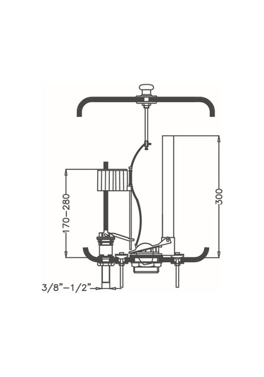 Japar 50208 Karadeniz Çekmeli Rezervuar İç Takım Beyaz