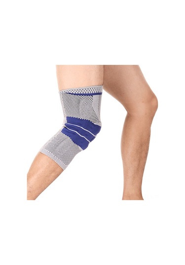 Kosona L Bedenli 2 Adet Silikon Yastık Ve Çift Taraflı Yaylı Desteği, Akıllı Dokuma Ventilasyonlu Spor Dizlikleri - Basketbol, Koşu, Bisiklet İçin