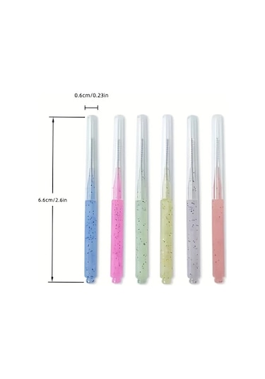 Willowhaven 10lu Mandıra Renkli Diş Arası Fırçası - Diş Plak Temizleyici, Nylon Spiral Kıllı