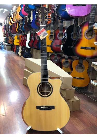 Champes Md-4108Ceq Üst Kalite Elektro Akustik Gitar-Şekilli Kasa