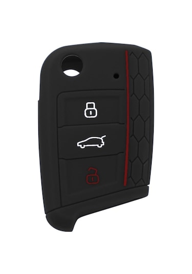 Volkswagen Seat Uyumlu Skoda Uyumlu Polo Uyumlu Tiguan Golf Uyumlu 7 Silikon Anahtar Kılıfı (522559866)
