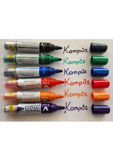 Pilot V Board Master Beyaz Tahta Kalemi 6'lı Set