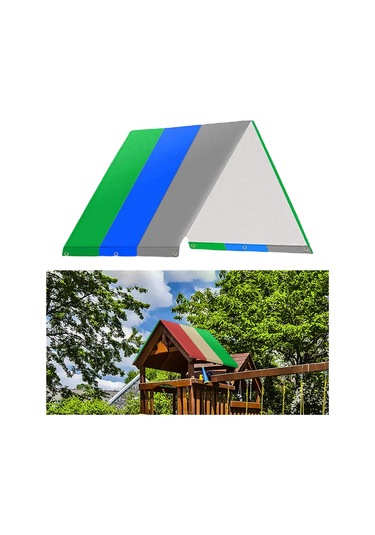 Suntek Su Geçirmez Salıncak Seti Yedek Tarp Yeşil-mavi-gri Yeşil Mavi Gri Yeşil - Mavi - Gri