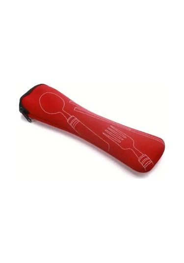 Chuangyinshop Mavi Fermuarlı Sızdırmaz Çatal Bıçak Organizer Çantası Kamp Ofis Seyahat Mavi 1 Adet