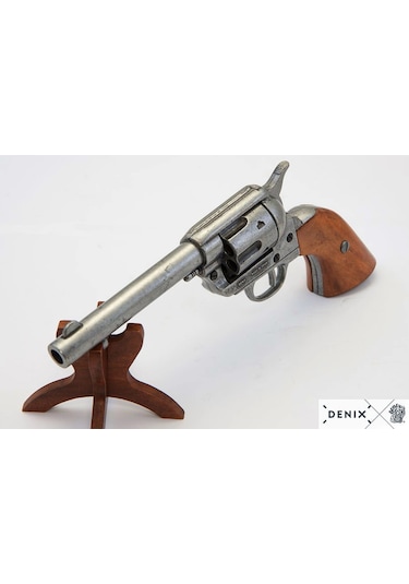 Denix Dekoratif Replika Revolver Cal.45 Peacemaker 5½ , With 6 Bullets, Usa 1873