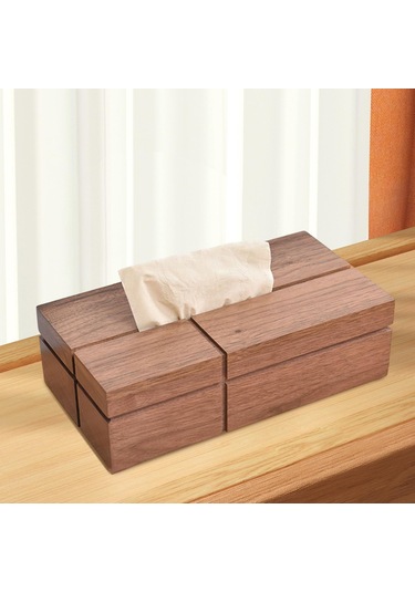 Suntek Banyo Otel Restoranı Için Ahşap Doku Kutusu Dekoratif Odun