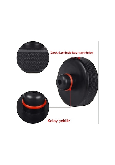 Honeybeeshop Mealam 4lü Jack Pedleri Ve Saklama Kutusu Poliüretan Tesla Model 3 S X Y Uyumlu Yalıtımlı Araç Kaldırma Puckları