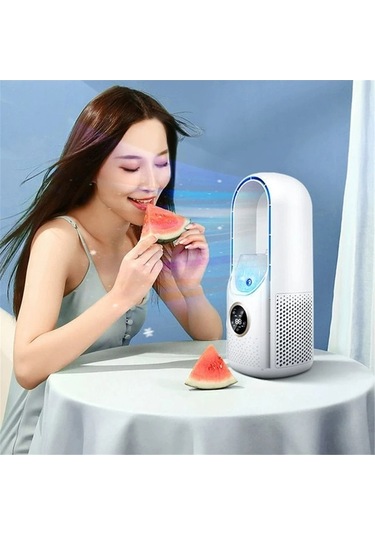 Ebitda 6 Ayarlı Taşınabilir Usb Soğutucu Klima & Fan, Ev Ve Ofis İçin, 300ml Su Haznesi, 810g Ağırlık, 12.3x11.9x30.5cm Boyut