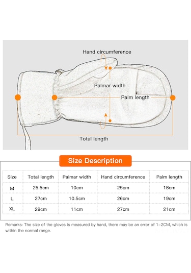 Wezone Kış Sporları İçin Su Geçirmez Ve Dokunmatik Ekran Uyumlu Tek Parmak Kayak Eldiveni - Beyaz Xl Beyaz