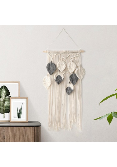 Homyl Makrome Goblen El Dokuma Püsküller Duvar Ev Dekorasyonu