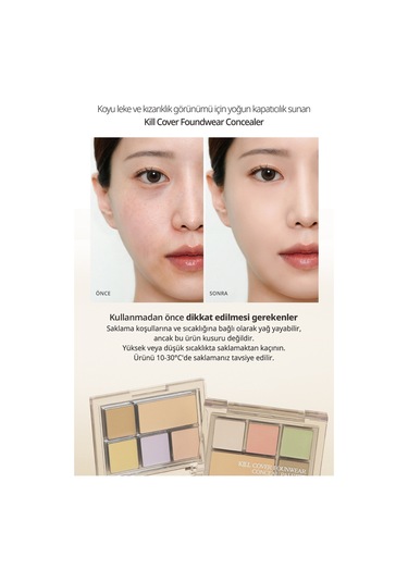 Kremsi Dokuya Sahip Concealer Paleti Clio Kill Cover Founwear Concealer Palette Pure Joy