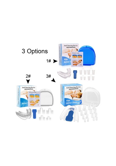 Mufunye Yumuşak Ve Konforlu Ağız Koruyucu, 4 Farklı Boyutta Horlama Önleyici Klips, Taşınabilir Ve Uzun Süre Kullanım İçin İdeal