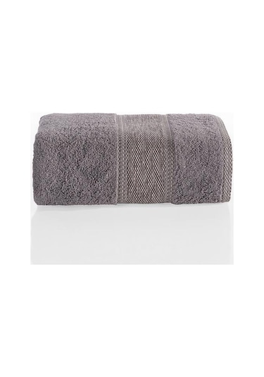 %100 Cotton Saç Havlusu Maura 70x140 Cm Gri
