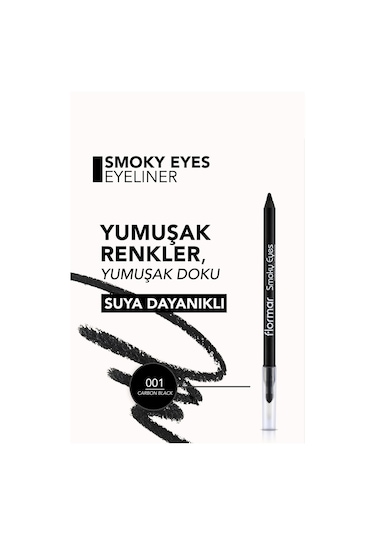 Flormar Smoky Eyes Gölgelendirme Başlıklı Kajal Göz Kalemi 001 Carbon Black