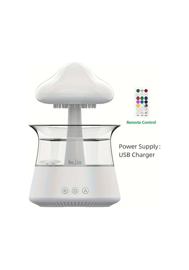 Motion003 300ml Beyaz Ev Tipi İç Mekan Nemlendirici Soğuk Sis Difüzör Küçük Masa Hava Nemlendiricisi