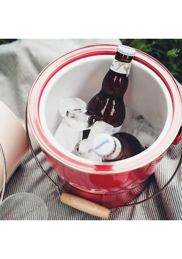 Suntek Metal Çift Duvar Katmanlı Buz Şampanya Kovası, Çok Renkli