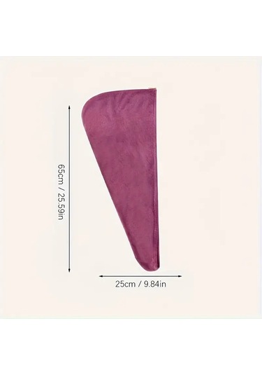 Hızlı Kuruyan Mikrofiber Saç Havlusu Mor