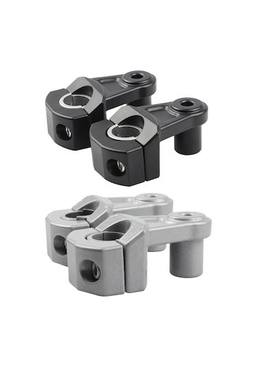 Suntek Motosiklet Gidonu Yükseltici Uzantıları Motosiklet Siyahı Için Montaj Adaptörü Kiti