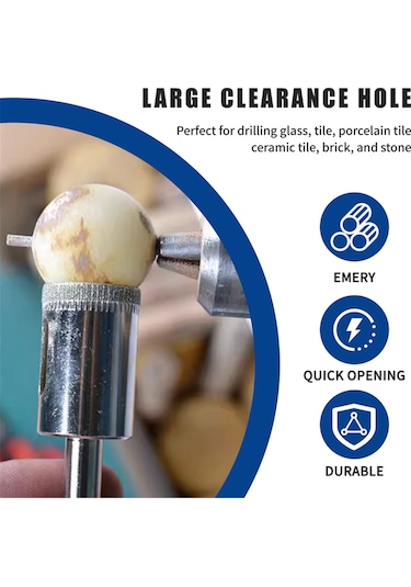 Sointeresting Cam Matkap Ucu Seti - Matkap Uçları Cam Delik Testeresi Şişe Çıkarıcı Sökücü Alet