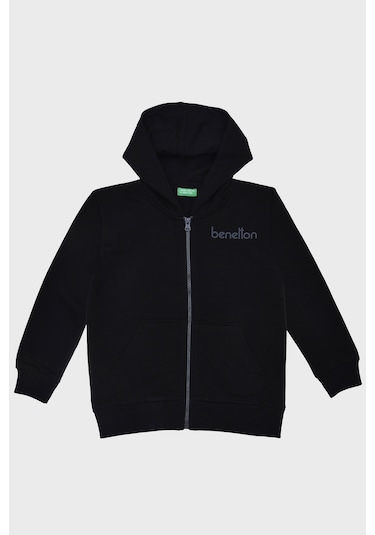 United Colors Of Benetton Erkek Çocuk Sweat Bntb21876 Siyah Siyah