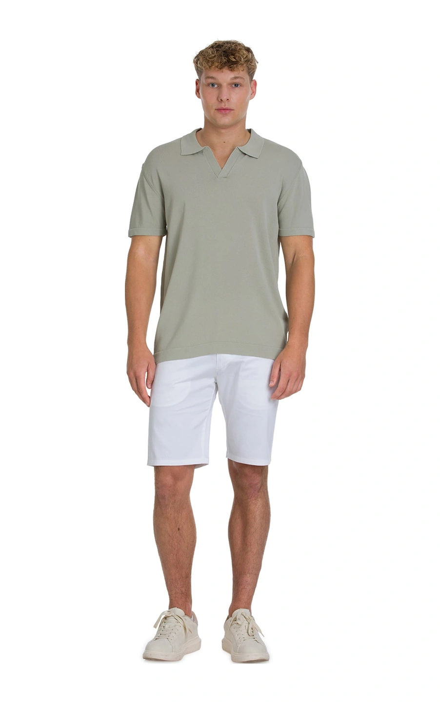 Hatemoğlu Haki Regular Fit Polo Yaka Rayon Tişört 34642 497062