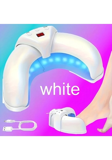 Willowhaven Beyaz Usb Manikür Lambası Dijital Ekran 3 Ayarlı Ergonomik Tasarım Zamanlayıcı Pilsiz Kokusuz El Ayak Bakımı Hediye