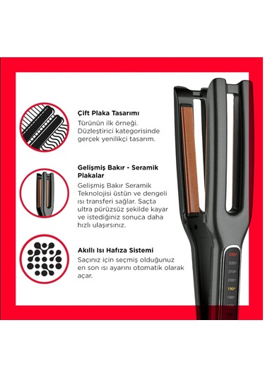 Revlon RVDR-2204 Çift Plakalı Saç Düzleştirici