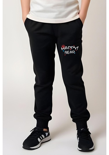 Fyk Kids Kız Çocuk Baskılı Happy Bear Bel Detayı Lastikli Alt-üst Pijama Takımı KREM Krem