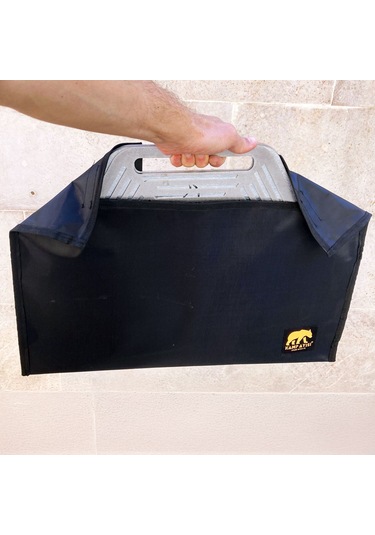 Kamp Ayısı Campytri Grill Max : Katlanabilir Izgara Mangal - 2mm Galvaniz Çelik, Taşıma Çantalı Özel Tasarım Gri