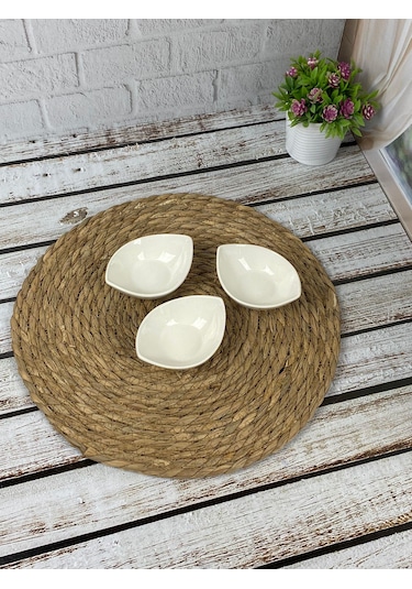 Hometarz 3'lü Seramik Çerezlik Sosluk Kahvaltılık Set