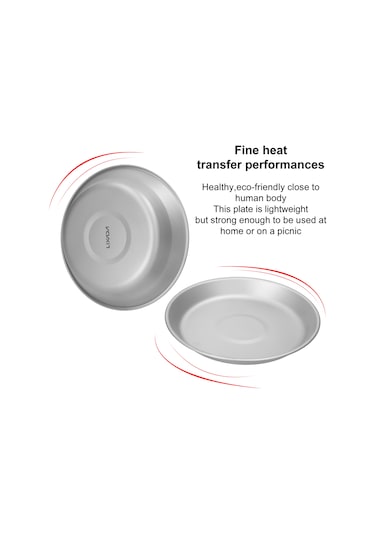 Padalink Hafif Ve Dayanıklı Titan Kamp Tabakları - Ev Ve Piknik İçin Pratik Çözüm Çok Renkli