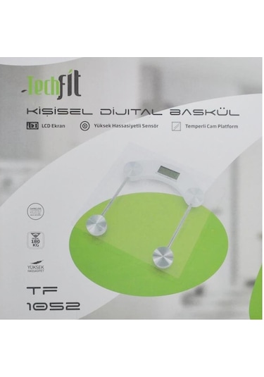 Techfit TF-1052 Kare Dijital Cam Baskül