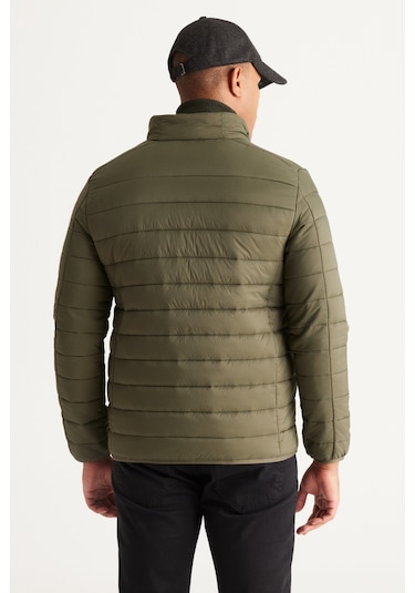 Ac&Co / Altınyıldız Classics Standart Fit Normal Kesim Dik Yaka Erkek Mont Haki