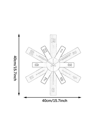 Suntek Modern Duvar Saati Sessiz Minimalist İç Koyu-yeşil Koyu Yeşil
