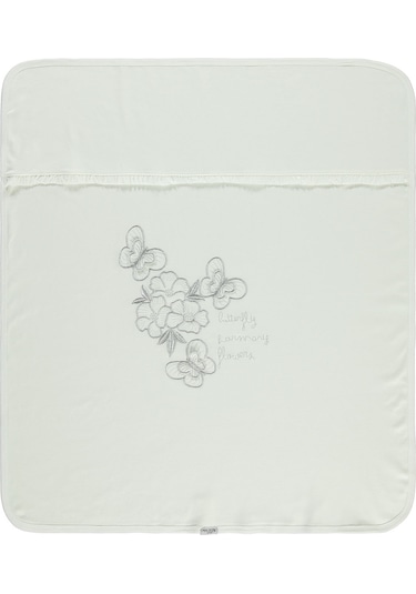 Aziz Bebe Kız Bebek Battaniye 80X90 Cm Ekru 32D40143923S1 Ekru